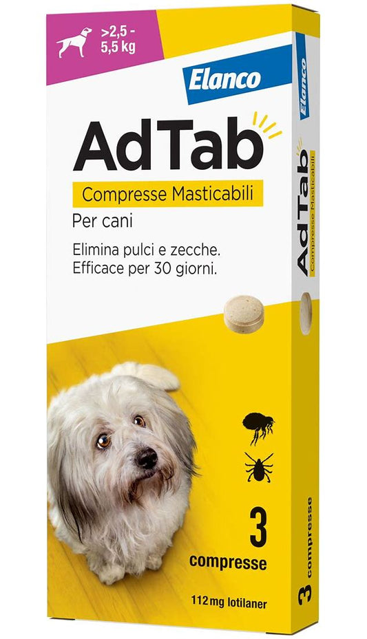 AdTab® comprimido masticable antiparasitario para perros