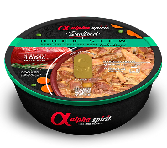 REAL FOOD -ESTOFADO de PATO para perros (280gr)