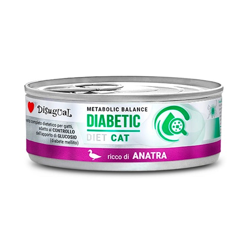 Disugual Diet Lata Diabetic de Pato para Gatos Disugual