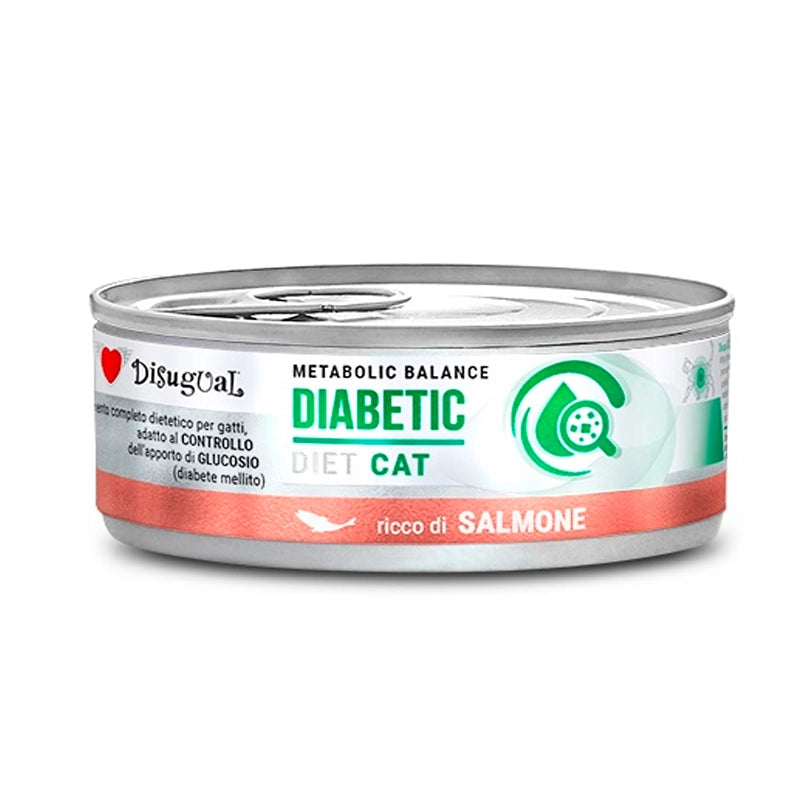 Disugual Diet Lata Diabetic de Salmon para Gatos