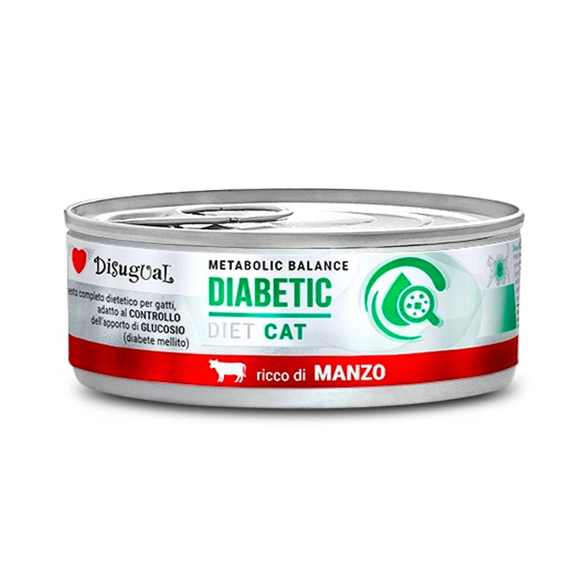 Disugual Diet Lata Diabetic de Ternera para Gatos