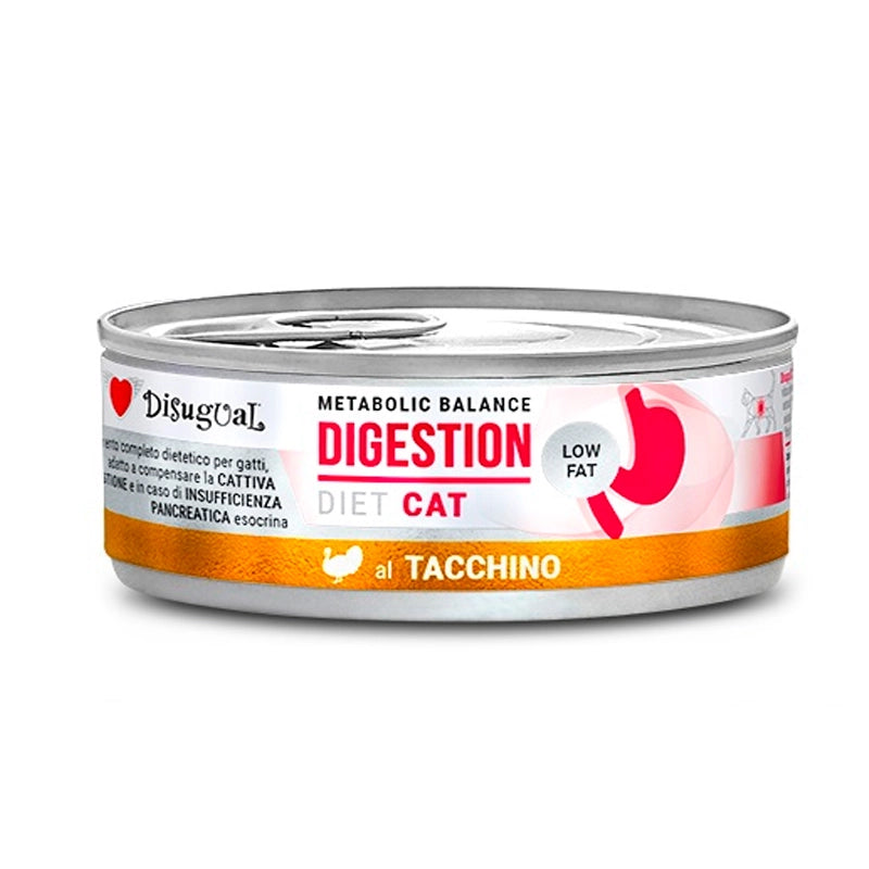 Disugual Diet Lata Digestion Low Fat de Pavo para Gatos
