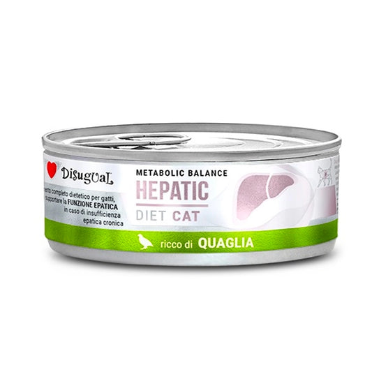 Disugual Diet Lata Hepatic de Codorniz para Gatos
