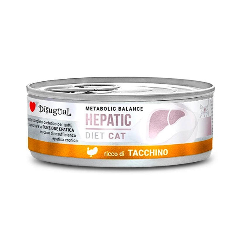 Disugual Diet Lata Hepatic de Pavo para Gatos