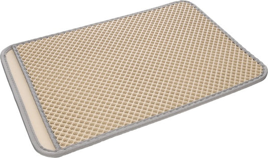 FLAMINGO ALFOMBRILLA RECTANGULAR PARA BANDEJA HIGIÉNICA DE GATO BEIGE - MATZ