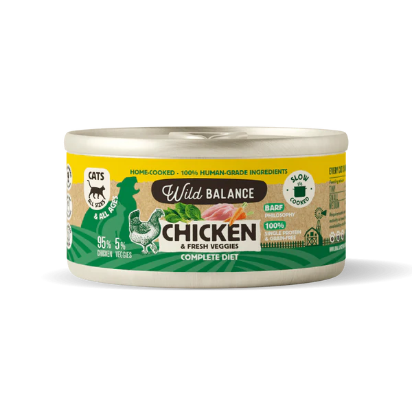Pollo para gatos lata 120 grs - Filosofia BARF