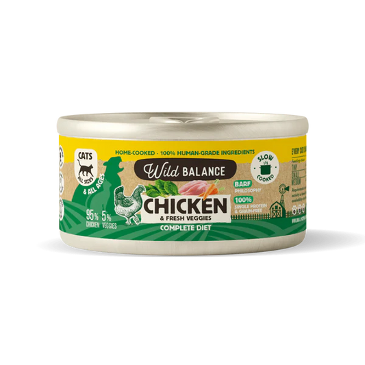 Pollo para gatos lata 120 grs - Filosofia BARF