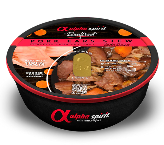 REAL FOOD - ESTOFADO de OREJA DE CERDO para perros (280gr)