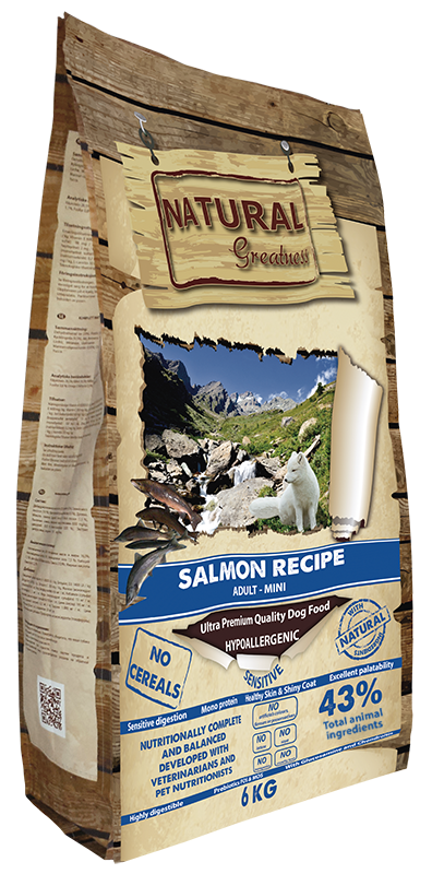 Natural Greatness RECETA SALMON MINI pienso seco para perro