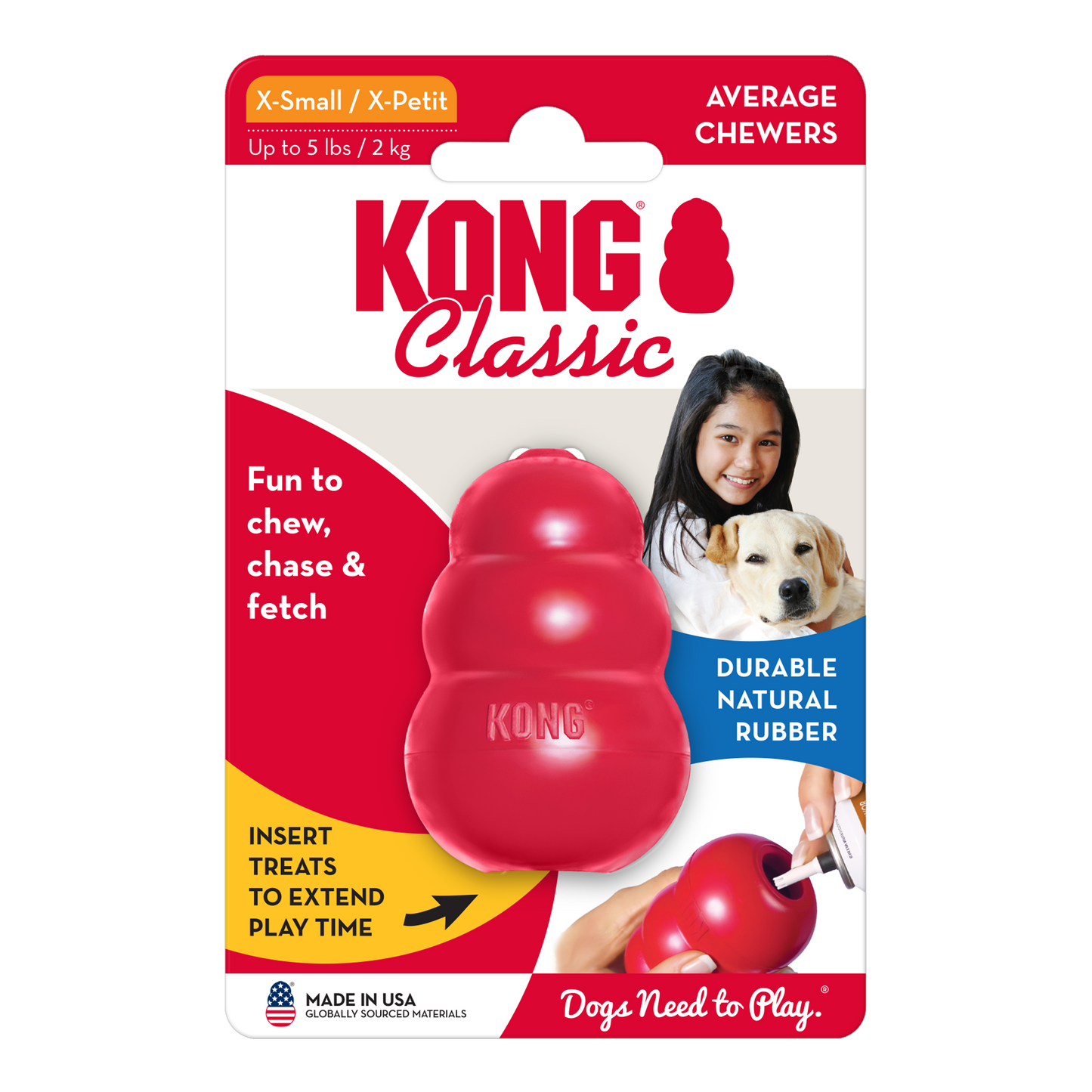 KONG TOY CLASICO ROJO